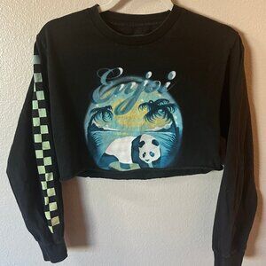 RETRO Enjoi Cropped Long Sleeve Skater Tee